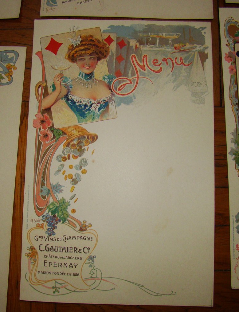 Tamagno - menu - 1890s #3.2