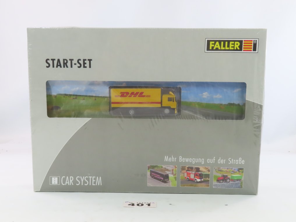Faller, Carsystem H0 - 161607 - Modelltog-biler (1) - Faller Carsystem Complete startsett med DHL Varebil #2.1