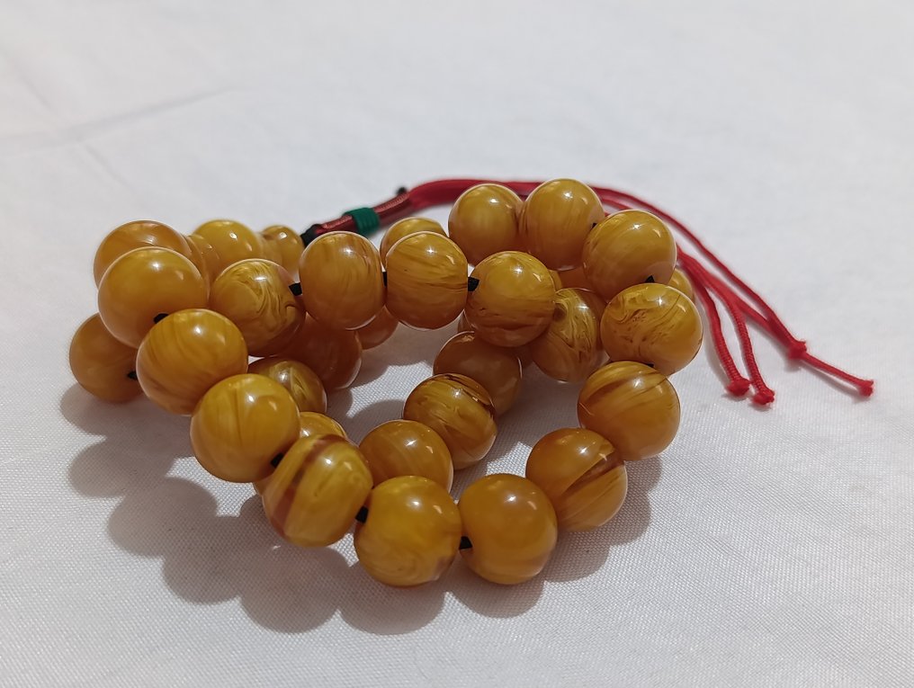  Ροζάριο - Κεχριμπάρι - 1970-1980 - Σπάνια Κομποσκοίνια Προσευχής  #4.3