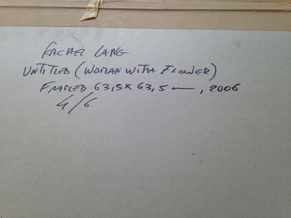 Rachel Lang (1984) - Untitled ( donna con fiori) #3.2