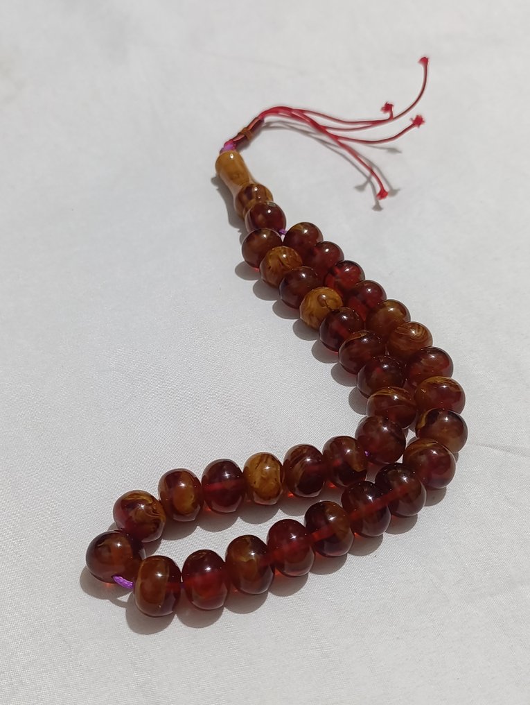  Ροζάριο - Κεχριμπάρι - 1970-1980 - Σπάνια Κομποσκοίνια Προσευχής  #3.2