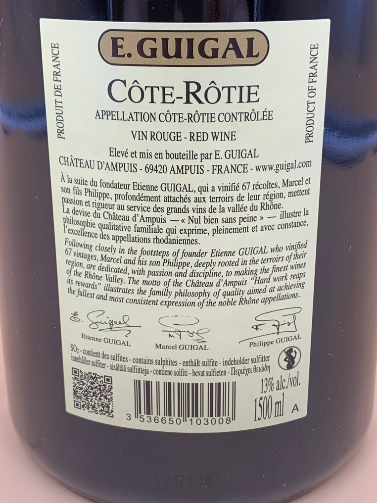 2021 E. Guigal - Brune Et Blonde - Côte Rotie - 1 马格南瓶 (1.5L) #4.3