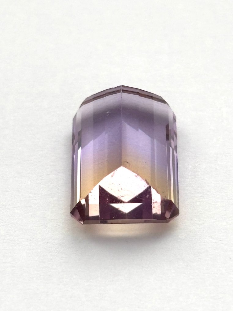 1 pcs Lila, Sárga Ametrin - 8.85 ct - Instituto Gemólogico Español (IGE) #3.2