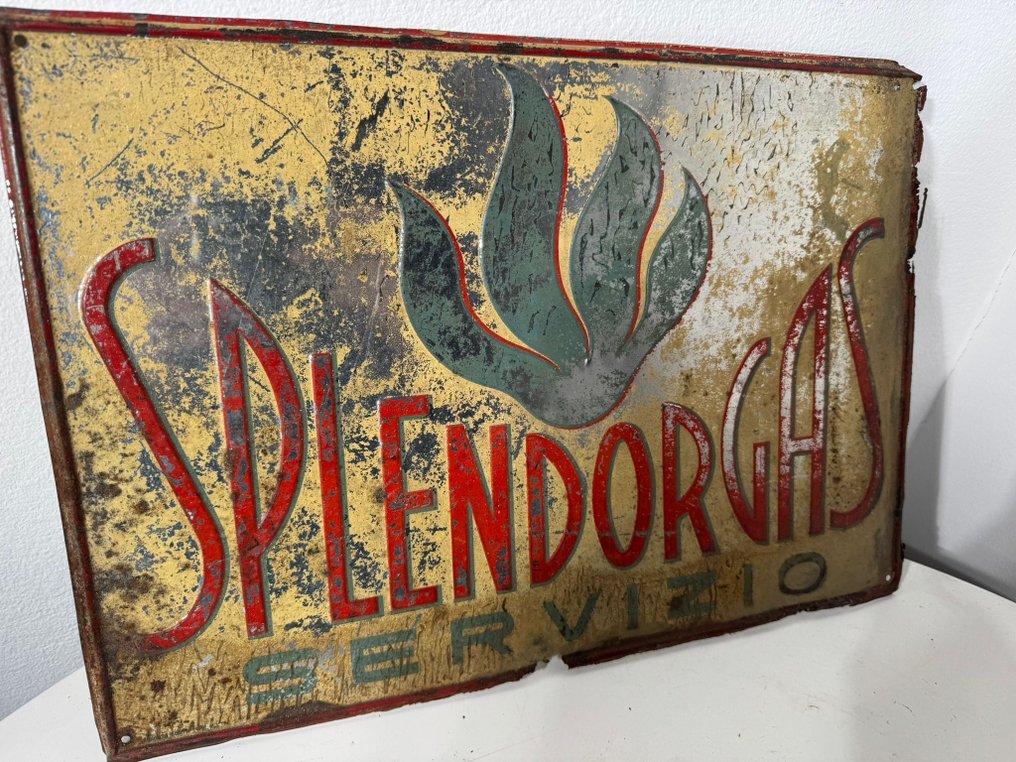 SPLENDORGAS - Reclamebord - Metaal #1.0