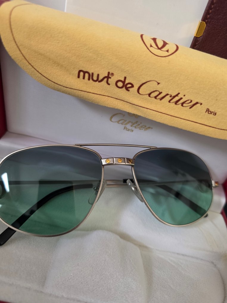 Cartier - CARTIER Romance Santos Palladium Fullset - Lunettes de vue #2.1