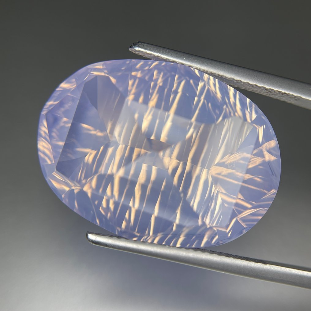 沒有保留價 - 1 pcs 紫色 紫水晶 - 39.72 ct - 國際有色寶石協會 (ICA GemLab) - *稀有* Lavender Amethyst #4.3