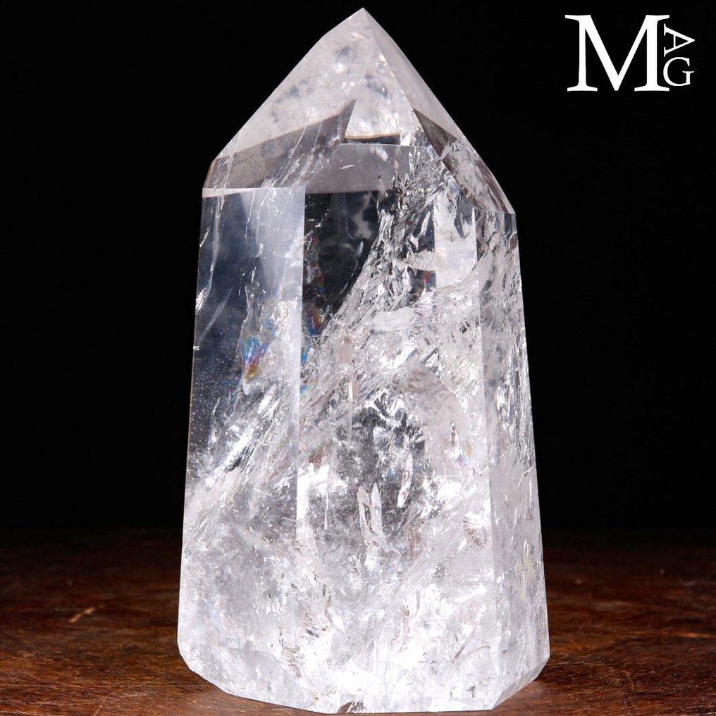Extra Clear Quartz Point - Wonderful Quartz Obelisk - Height: 194 mm - Width: 117 mm- 2994 g #4.3