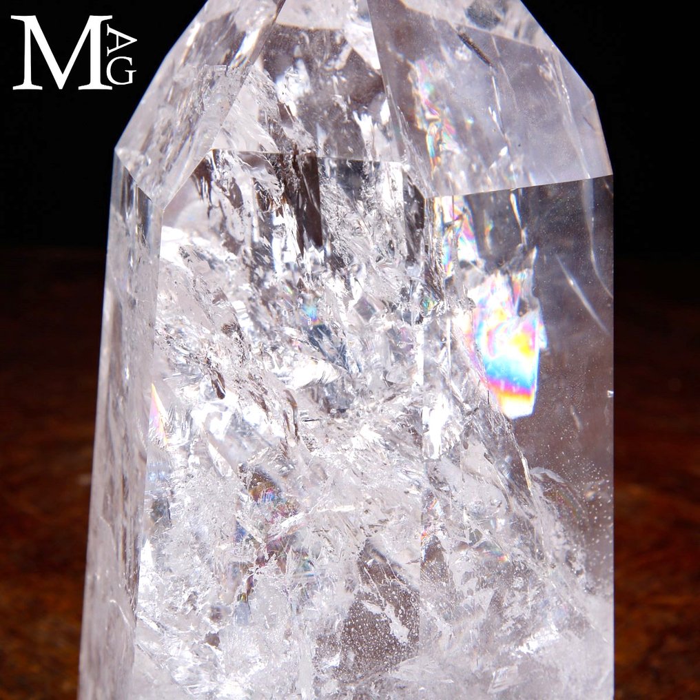 Extra Clear Quartz Point - Wonderful Quartz Obelisk - Height: 194 mm - Width: 117 mm- 2994 g #2.1