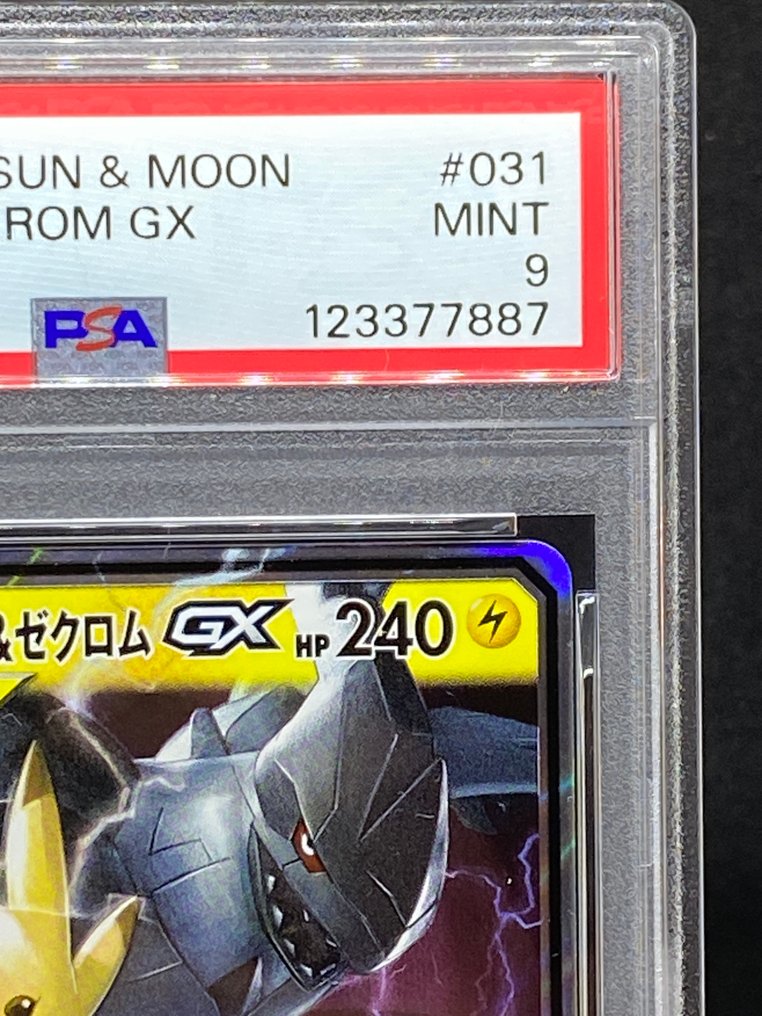Pokémon Graded card - Pikachu & Zekrom GX #031/095 RR - PSA 9 - Sun & Moon #2.1