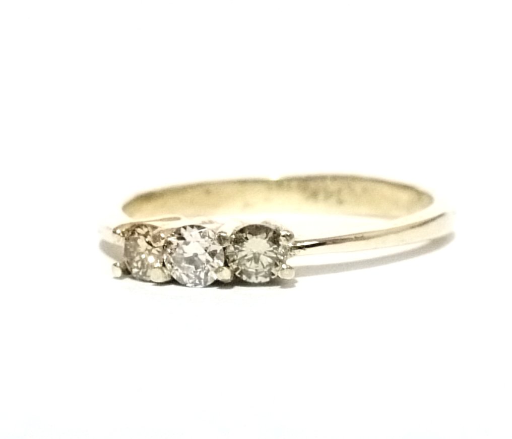 χωρίς τιμή ασφαλείας - Δαχτυλίδι - 14 καράτια Κίτρινο χρυσό -  0.39ct. tw. Διαμάντι (Φυσικό)  #2.1