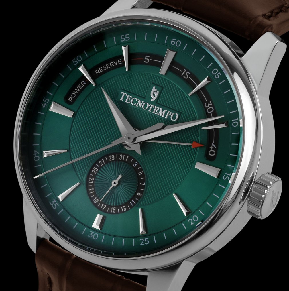 Tecnotempo - Automatic - Power Reserve - Limited Edition - Green Dial - TT.50PW.EGR - Heren - 2020+ #1.0