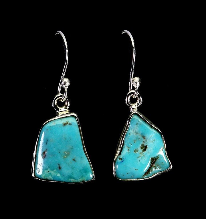 χωρίς τιμή ασφαλείας - Σκουλαρίκια Ασήμι Sterling 925 - Gemma Naturale Τυρκουάζ #3.2