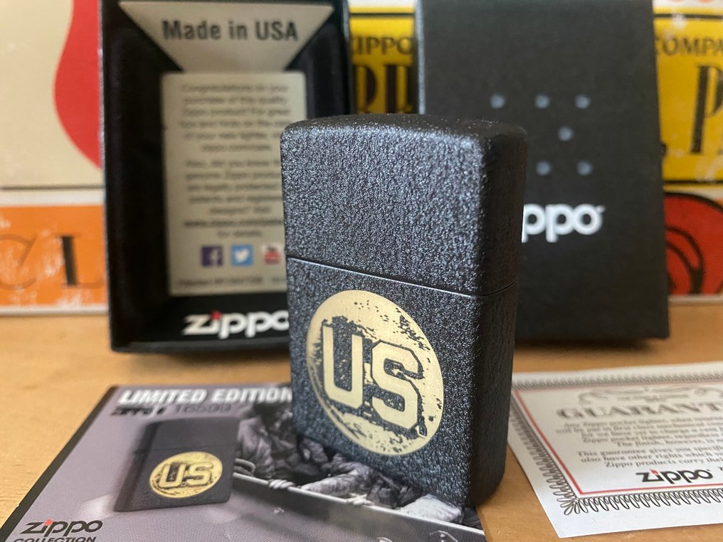 Zippo - US NOIR - Αναπτήρας - Χάλυβας (ανοξείδωτος), Ορείχαλκος #1.0