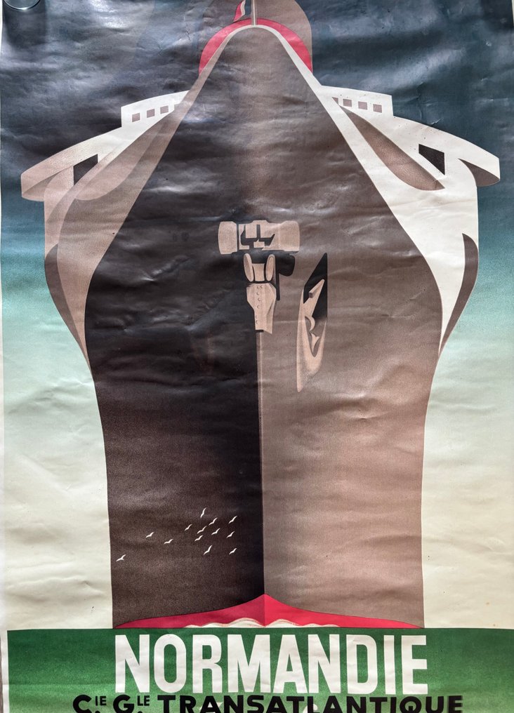 A.M. Cassandre - Normandie Transatlantique - 1980-tallet #3.2