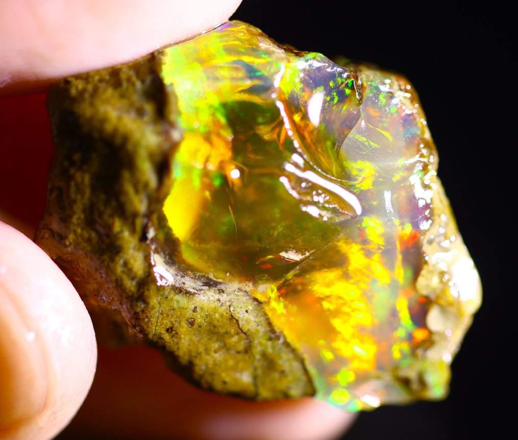 46.2 克拉 - 天然水晶欧泊 - 粗略 - 观看视频- 9.24 g #1.0