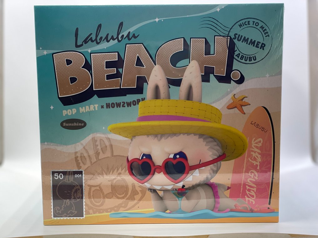 Pop Mart - HOW2WORK - Figure - Labubu BEACH - pvc #1.0