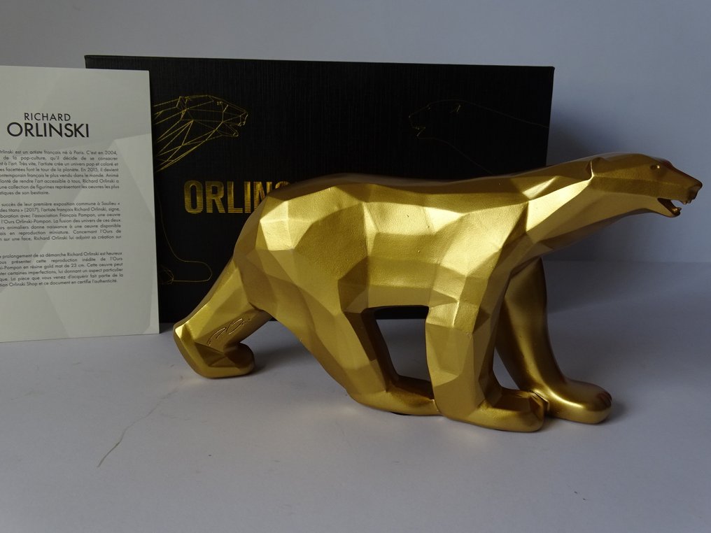 Richard Orlinski (1966) - Ours Pompon - Gold #2.1