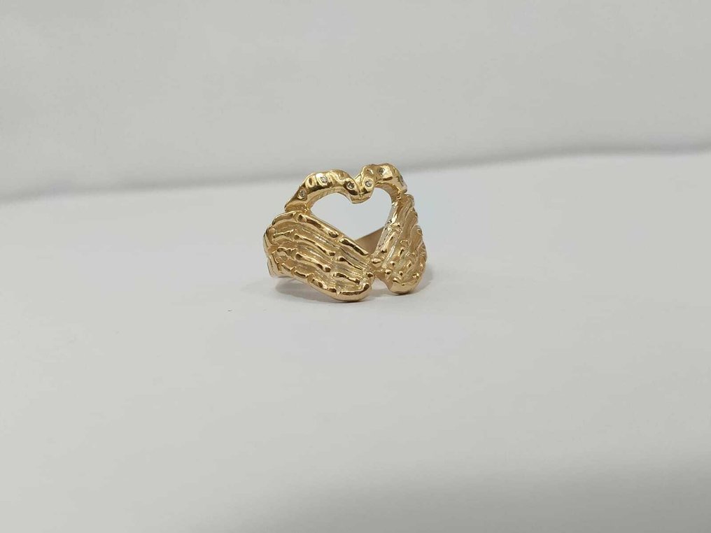 没有保留价 - 戒指 银 钻石 (天然)  #1.0