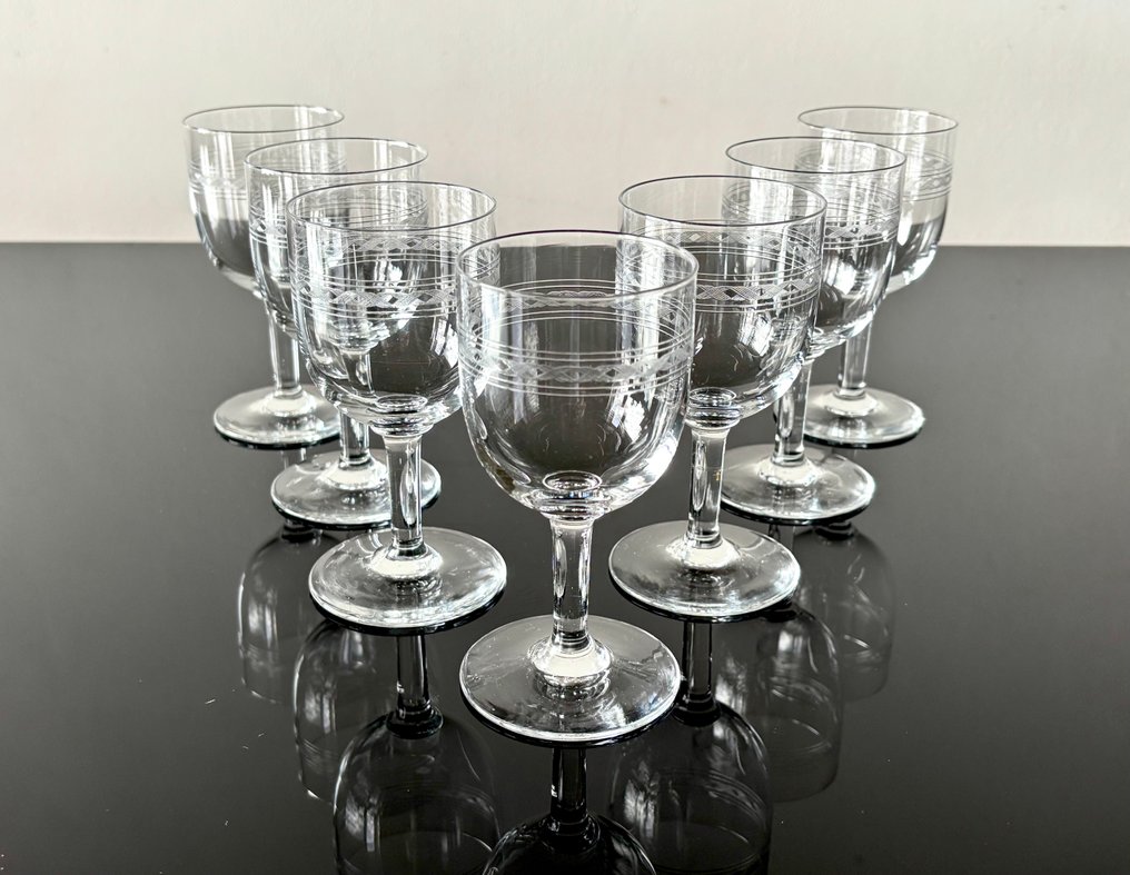 Service de boisson (7) - Ancien ensemble de 6 verres à liqueur - Verre ancien #1.0