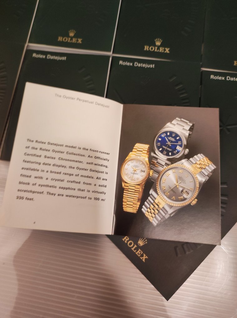 Rolex - 10 x Datejust Booklet #3.2