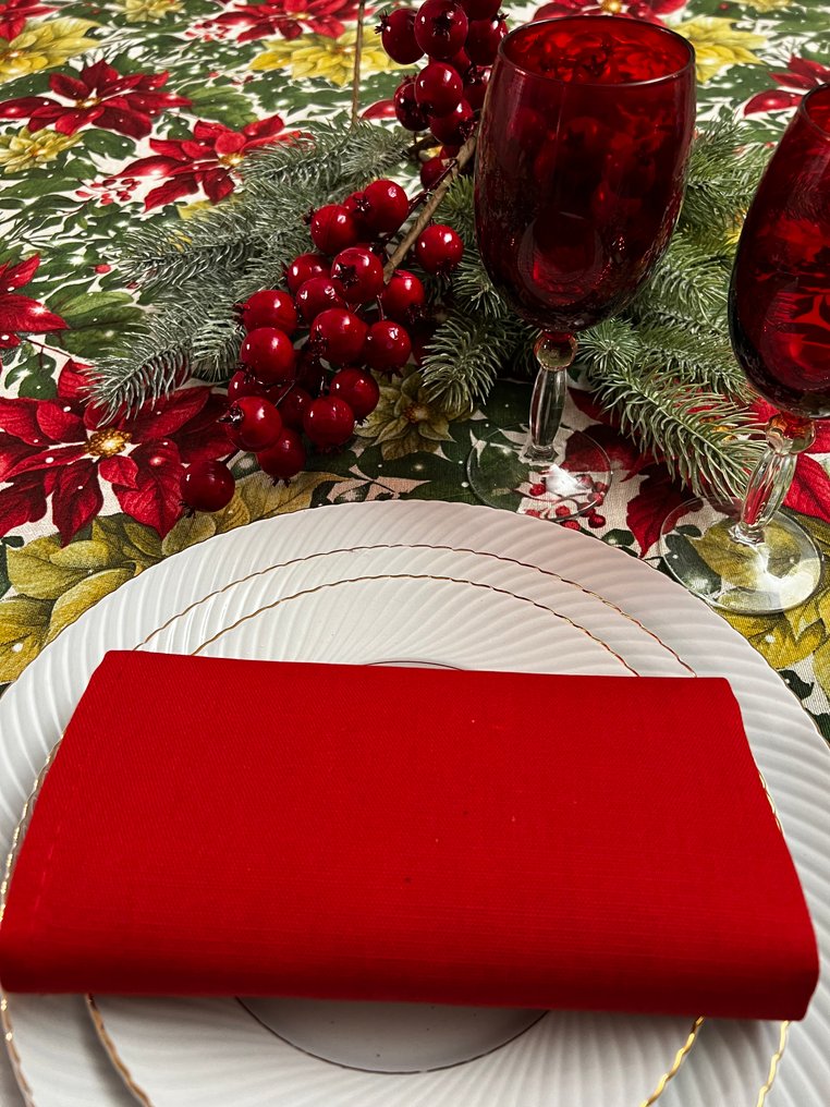 Håndlavet juledug - julebord - Dug - 250 cm - 140 cm #3.2