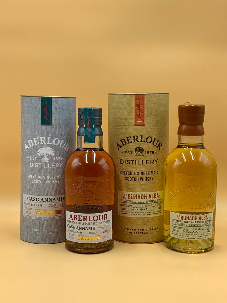 Aberlour Casg Annamh + A'bunadh Alba - 70cl - 2 bottles #1.0