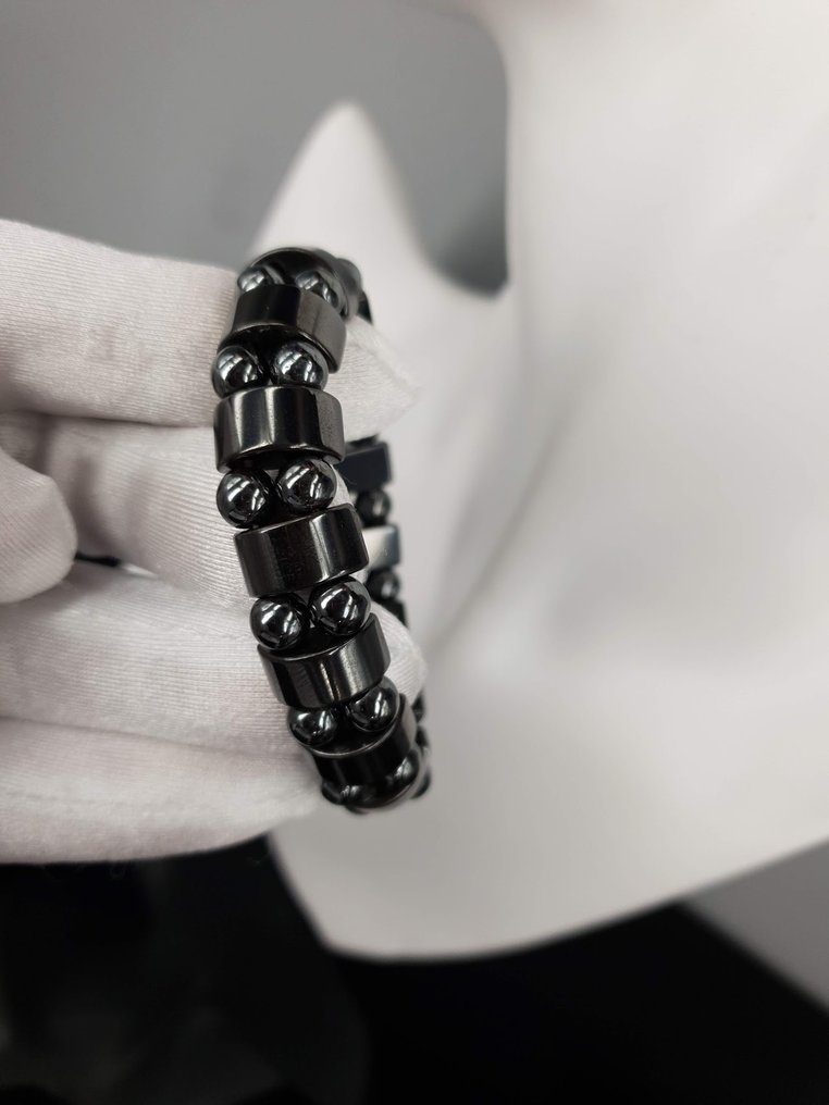 Hematite Stone Magnetic Circuit 15,5 cm - 16 cm / No Reserve Price - Bracelet #4.3