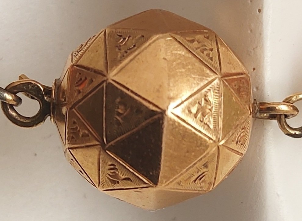 链 - 14K包金 黄金 - 珊瑚 #4.3