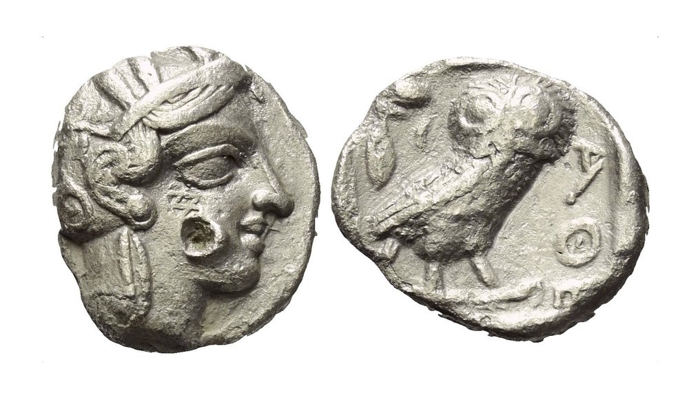 阿提卡，雅典 Tetradrachm 454-404 BC #2.1