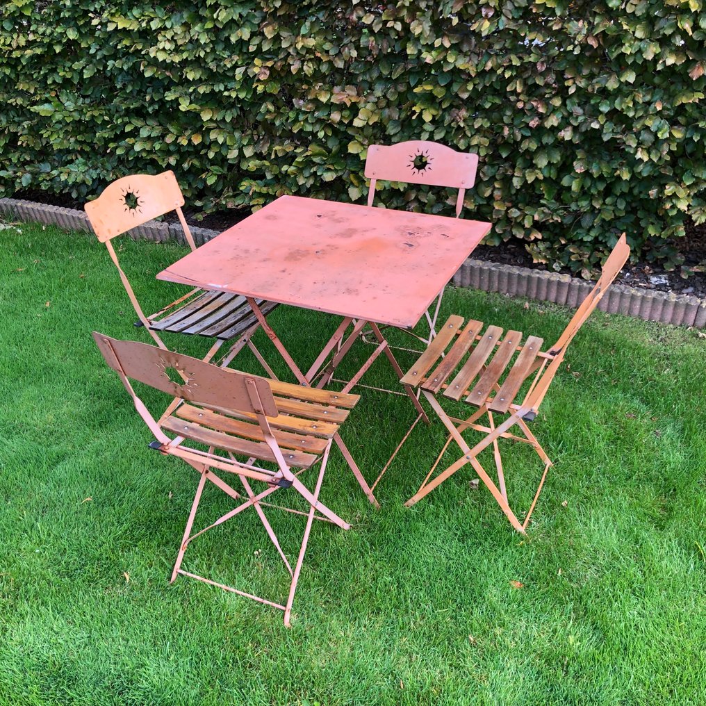 户外家具套装 (5) - 熟铁 - 餐厅套装“IL SOLE” #1.0