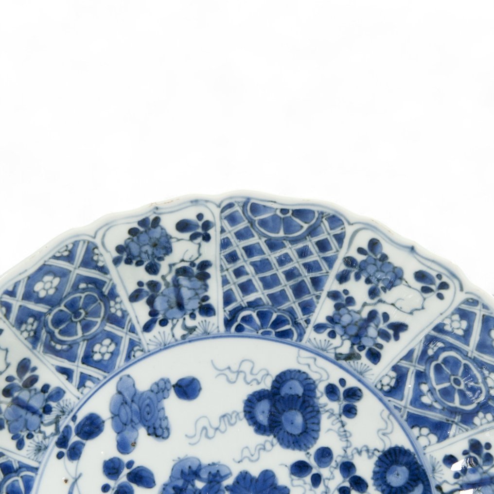 Groot diep geribd bord - 盘子 - 瓷 - 康熙时期 #2.1