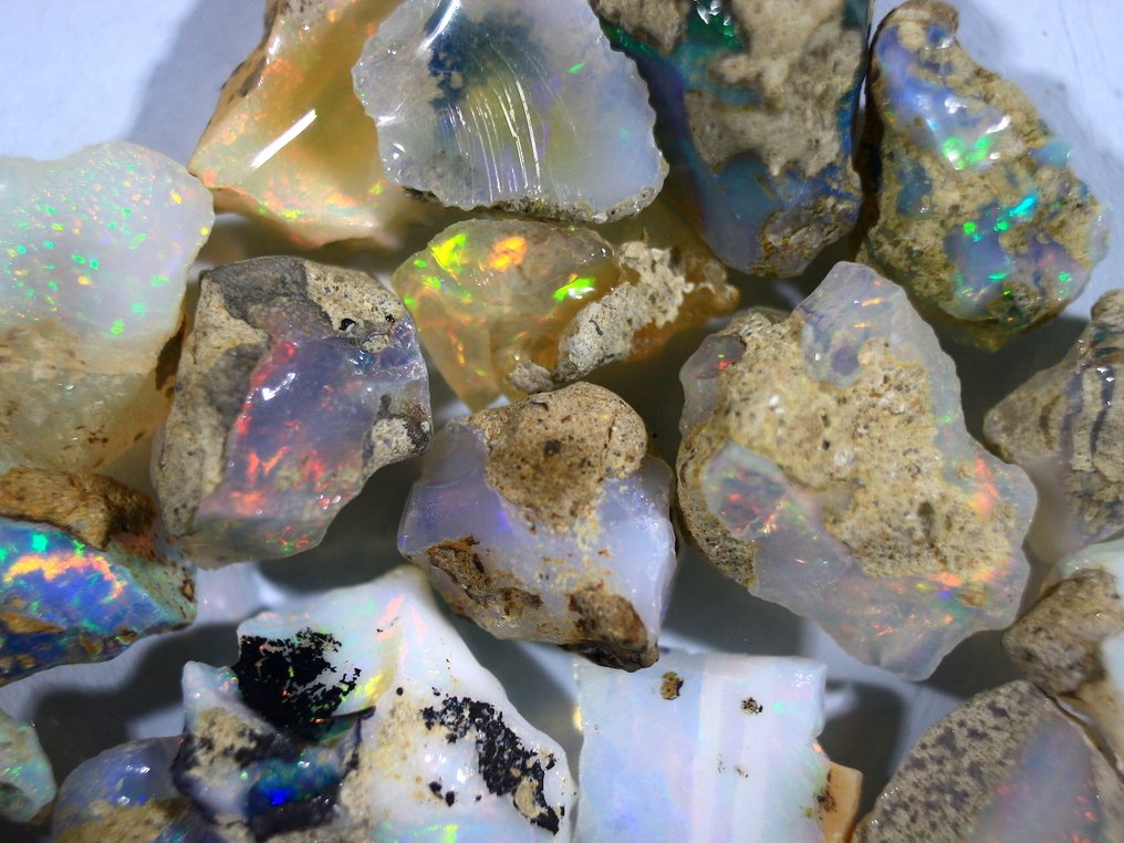 Δωρεάν αποστολή Cts. 101.0 Υψηλής ποιότητας Αιθιοπικοί οπάλοι Τραχύ- 20.2 g #2.1