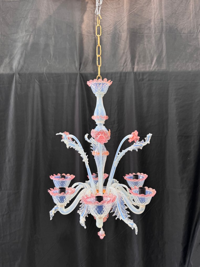 枝形吊灯 - Fiore - 穆拉诺玻璃 - 6 luci #1.0