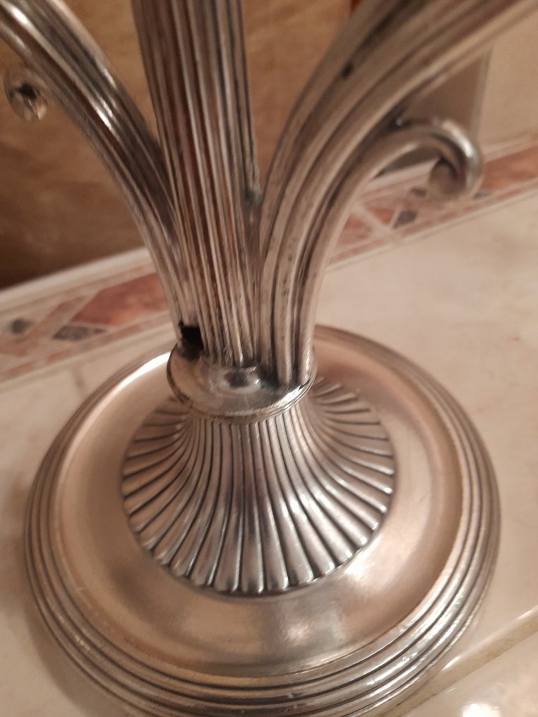 Christofle - Candlestick Royaumont (2) - Silverplated #1.0