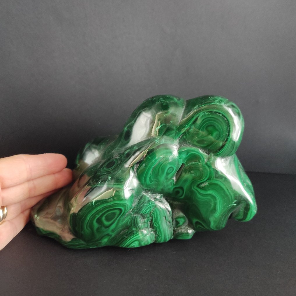 Malachite and Chrysocolla Freeform - Height: 11 cm - Width: 12 cm- 2580 g - (1) #3.2