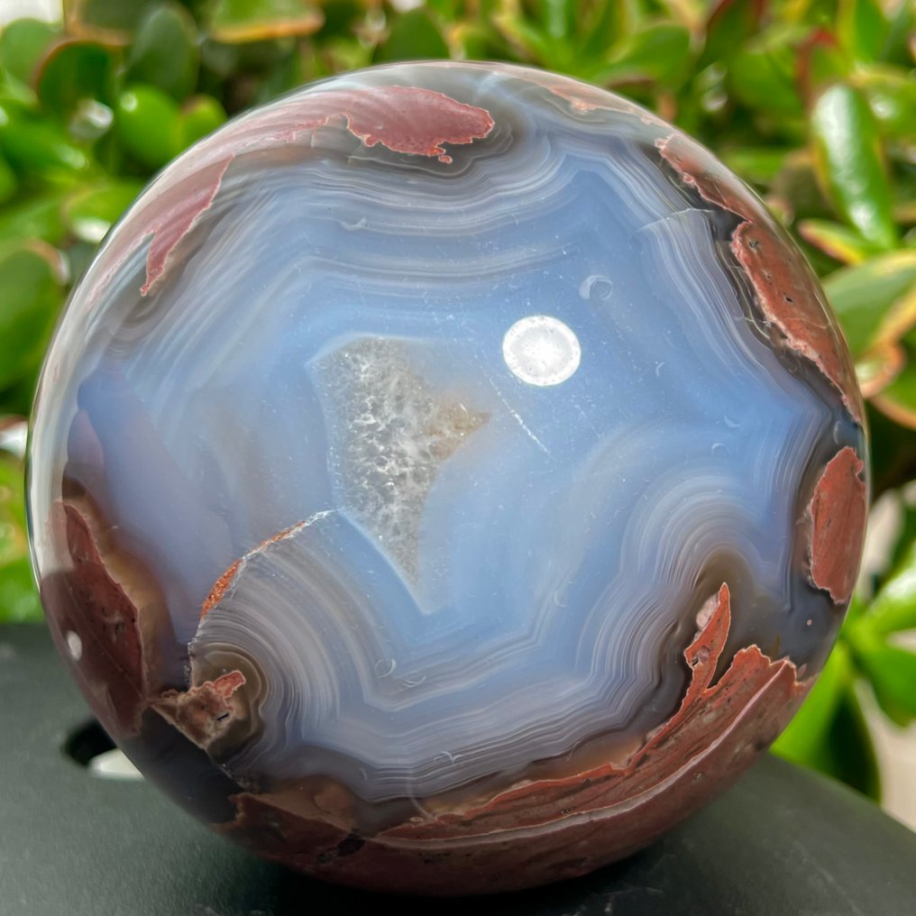 Agata Sfera di agata di alta qualità di grandi dimensioni - Altezza: 11.8 cm - Larghezza: 11.8 cm- 2208 g #1.0