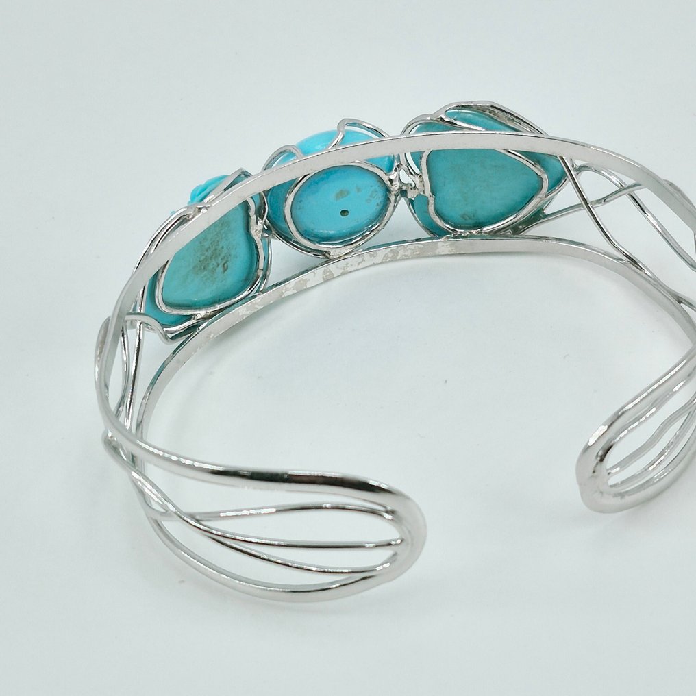 Turchese - Argento - Bracciale - TURCHESE AMERICANO #4.3