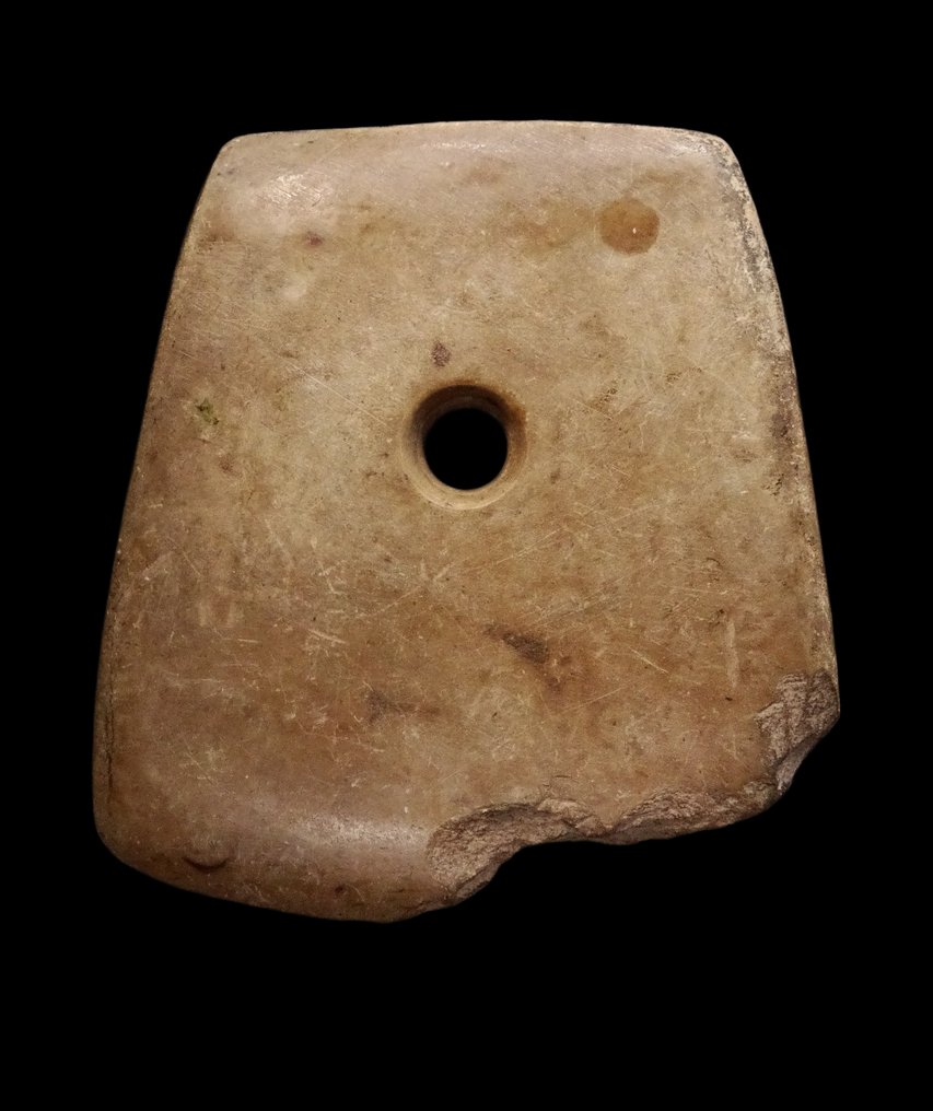 中國古代 硬质石灰化石新石器时代斧头 - 红山文化 公元前4500年至公元前3000年 #1.0