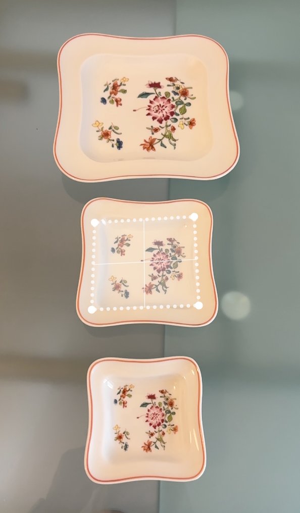 Jean E. Puiforcat - 甜点盘子 (3) - 瓷 - Tris 甜点 #4.3