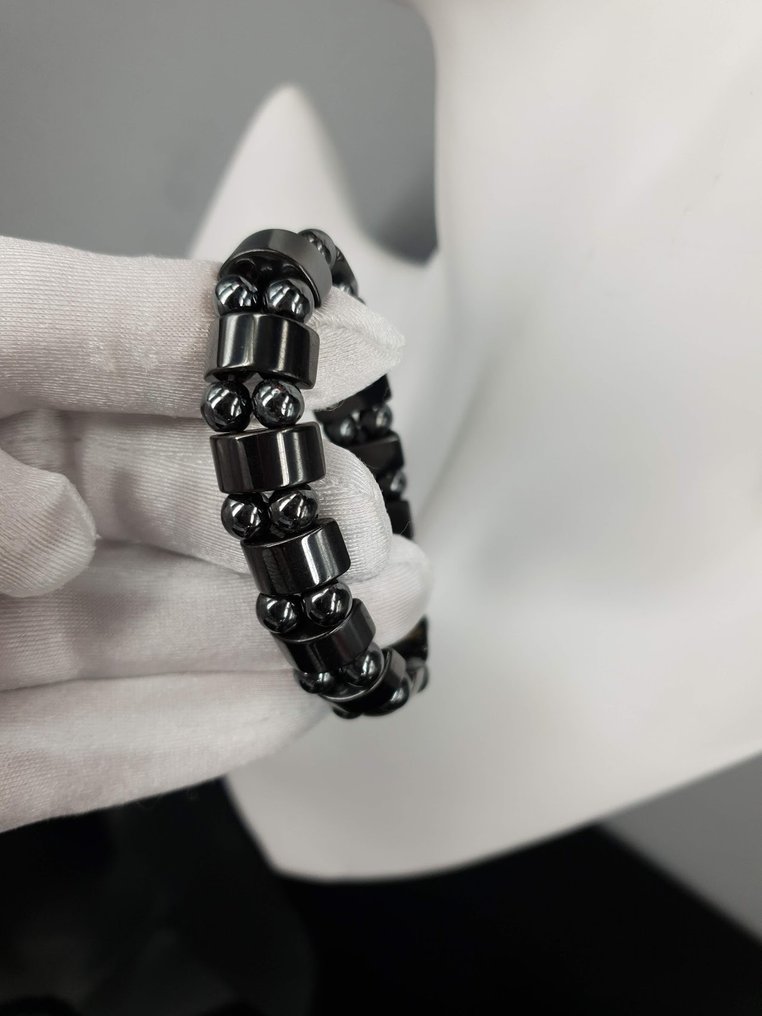 Hematite Stone Magnetic Circuit 15,5 cm - 16 cm / No Reserve Price - Bracelet #3.2