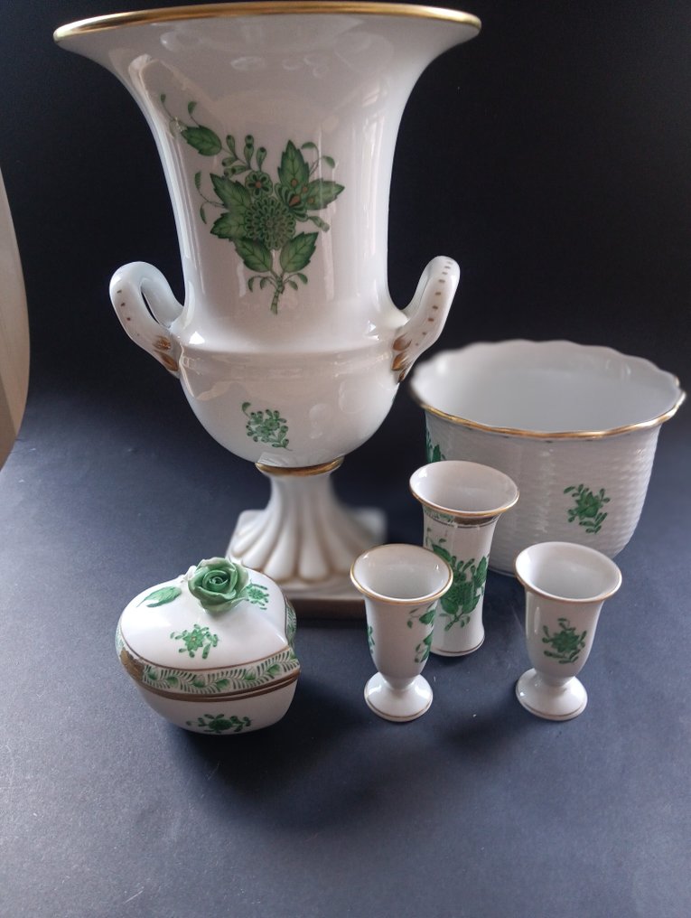 Herend - 餐桌用具 (9) - 中国花束 - 瓷 - Apponyi 绿色 #3.2