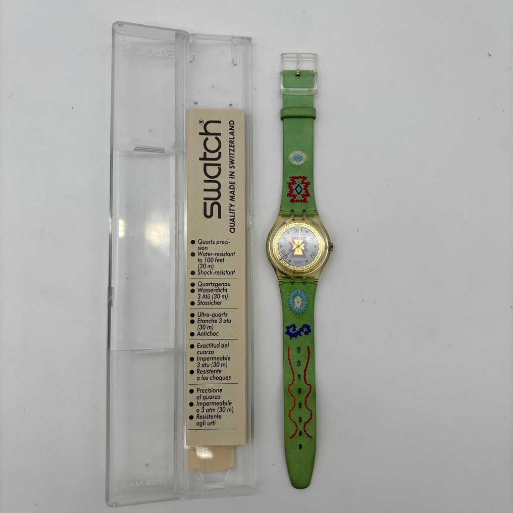 Swatch - Lot of 5 Vintage Swatch Quartz Watches – 1980s–2000s – With Original Boxes - 没有保留价 - 中性 - 1990-1999  #2.1