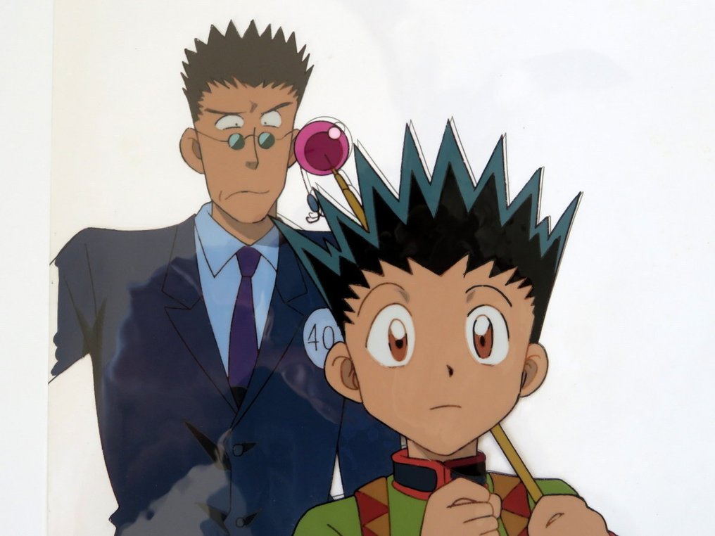 Yoshihiro Togashi - 1 Zestaw 2cel ＆ 2Animation - GON & LEORIO - HUNTER×HUNTER #1.0