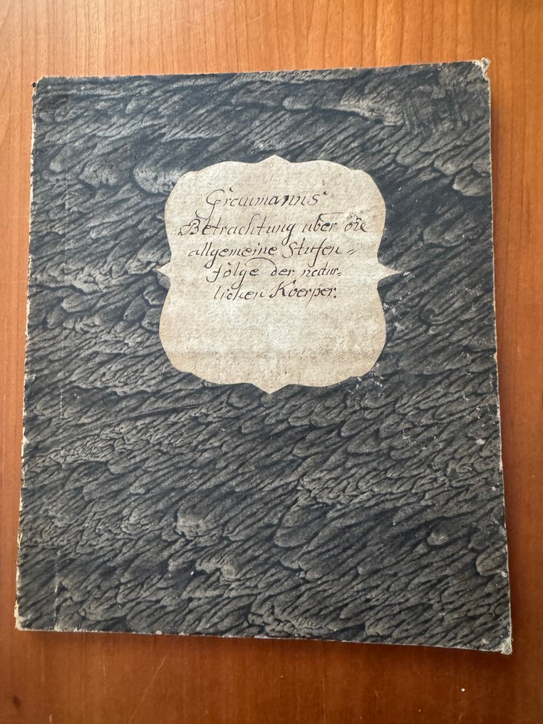 Graumann (Peter Benedikt Christian). - Betrachtungen über die allgemeine Stufenfolge der natürlichen Körper. (Considérations sur la - 1777 #1.0