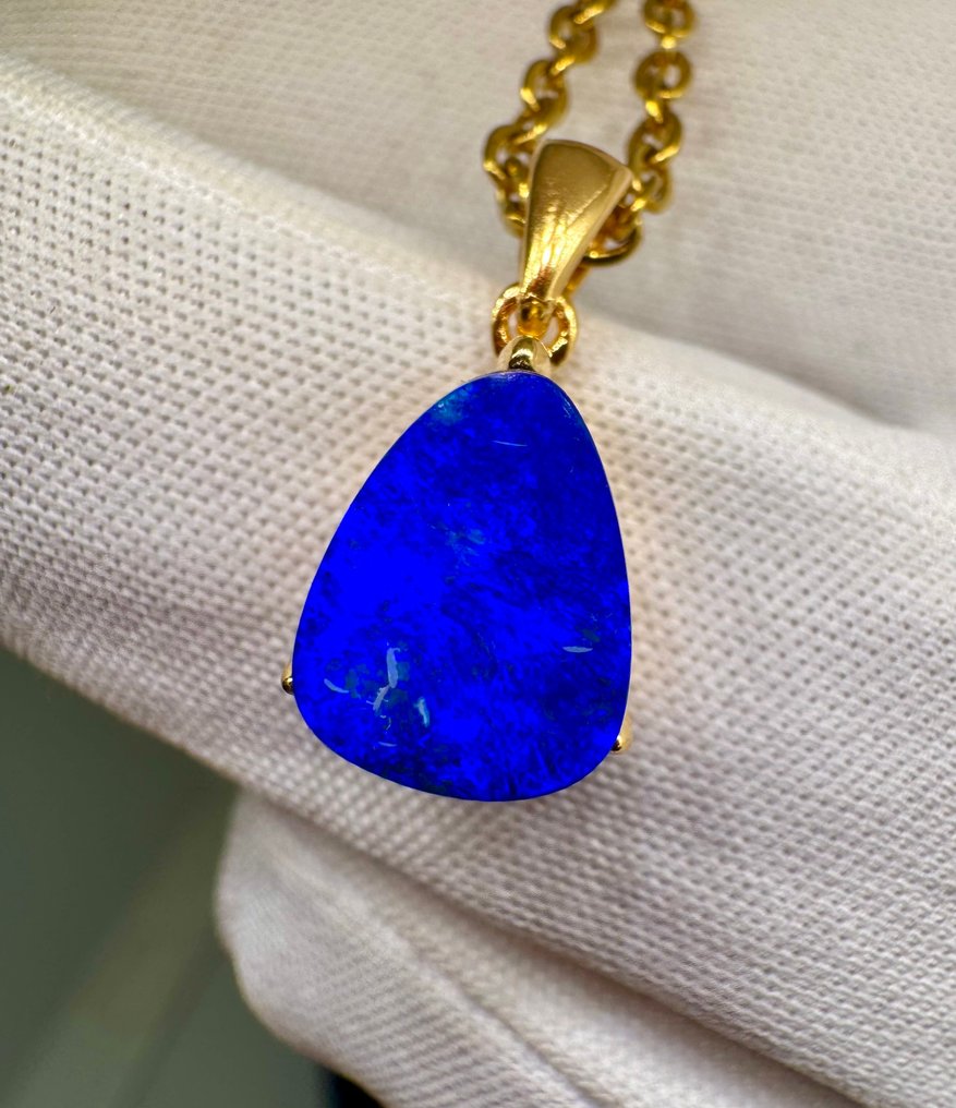 Opal wisiorek - Wysokość: 19 mm - Szerokość: 9 mm- 1.29 g - (1) #1.0