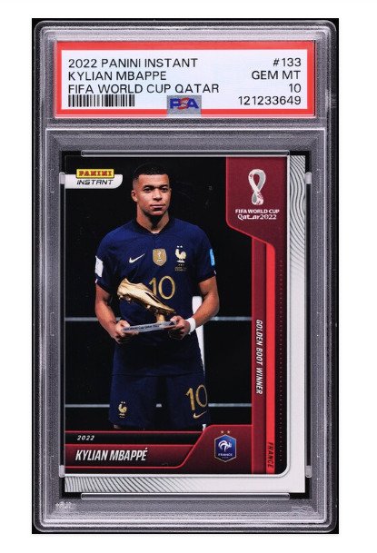 2022 Panini Kylian Mbappé #133 - Golden Boot - Printed 3.081 - PSA 10 - 1 Graded card #1.0