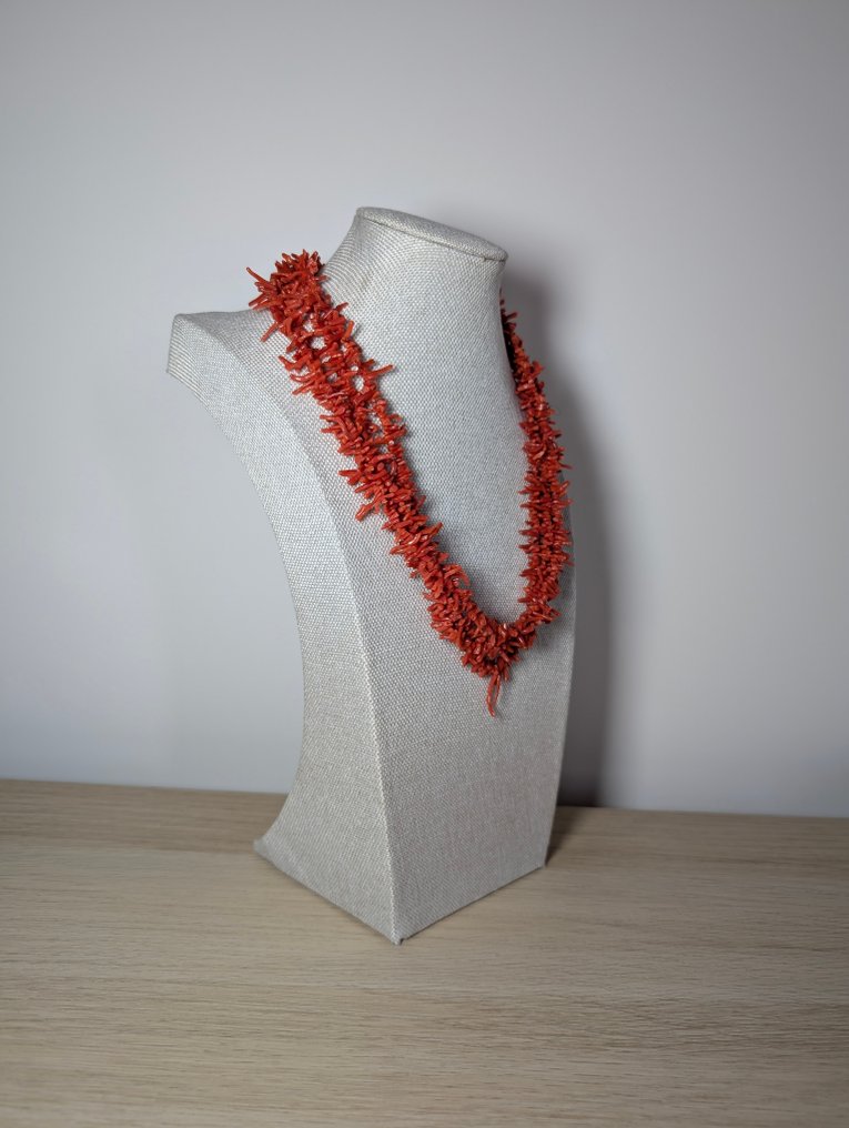 珊瑚 - 黄铜色 - 项链 #1.0