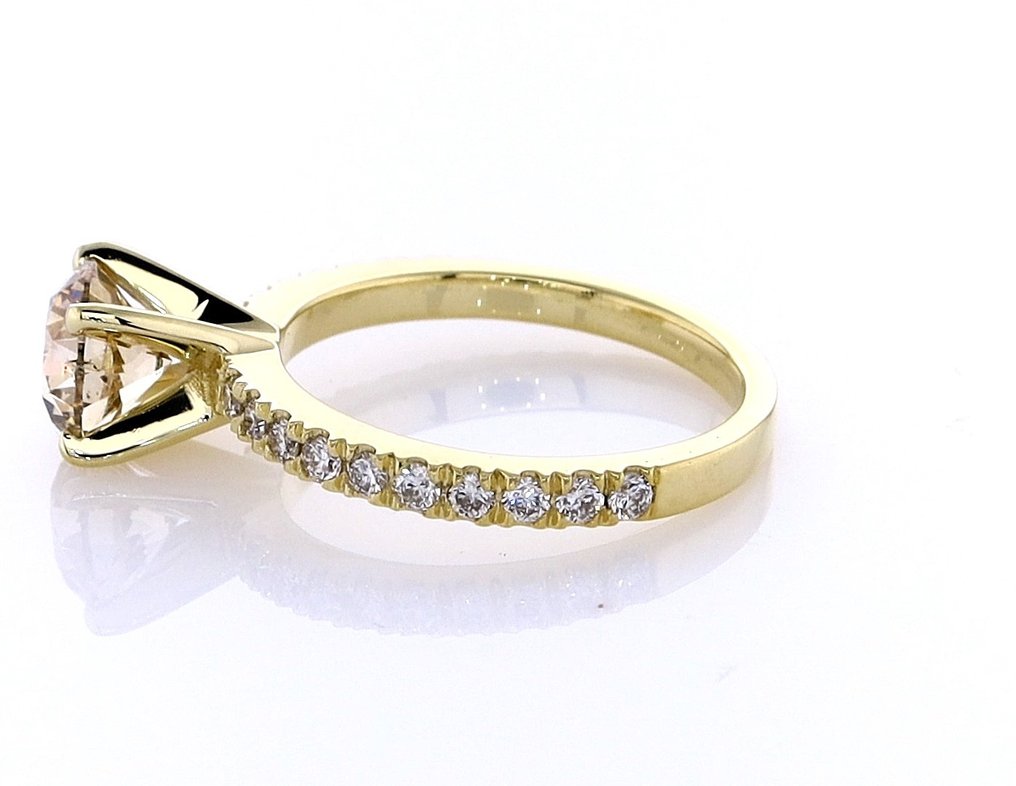 Δαχτυλίδι - 14 καράτια Κίτρινο χρυσό -  1.59ct. tw. Διαμάντι (Φυσικού χρώματος) - Διαμάντι #4.3