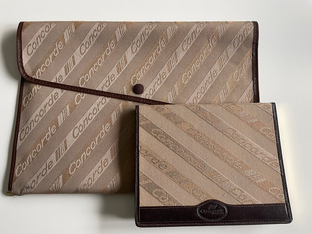 Concorde Air France Schreibmappe mit Memo, Postkarten und Attest, um die Schallmauer zu - 1980-1990 #1.0