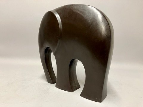 Sculpture, OLIFANT - 32 cm - Grand éléphant en bronze - modernisme - vers Ferdinand Parpan #4.3
